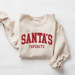 Santas Favorite Christmas Sweatshirt, Christmas Womens Christmas Shirt 05